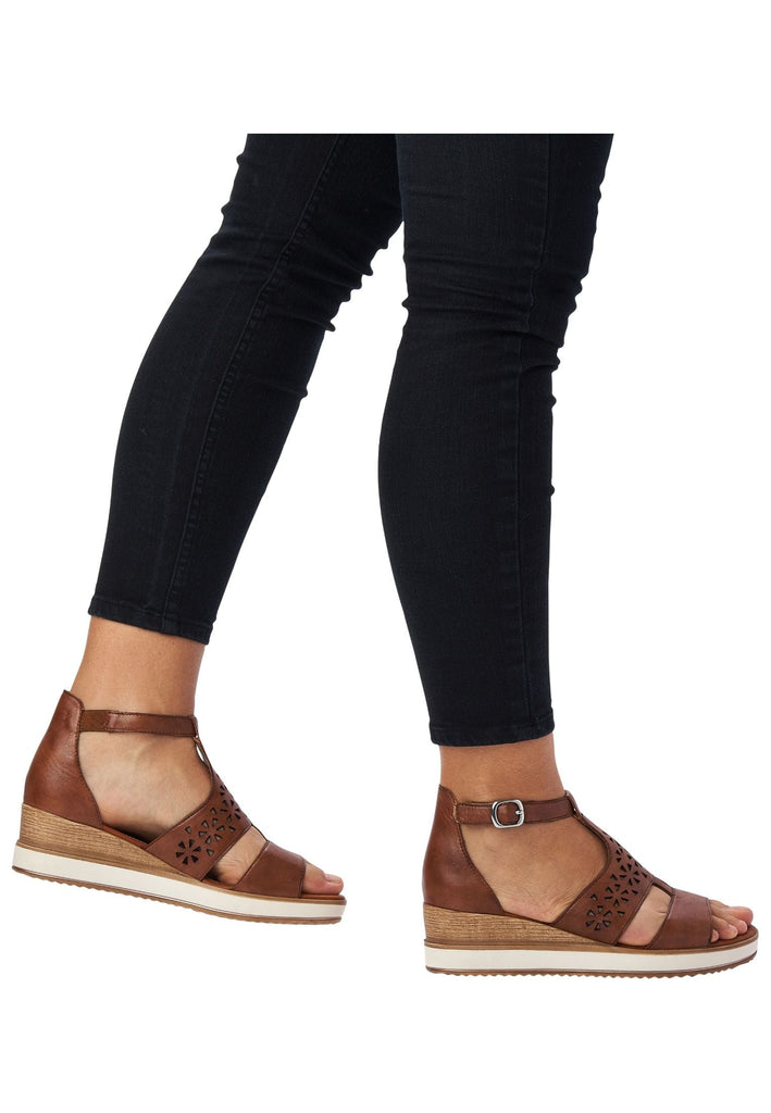 Remonte Sandalen Leder Muskat