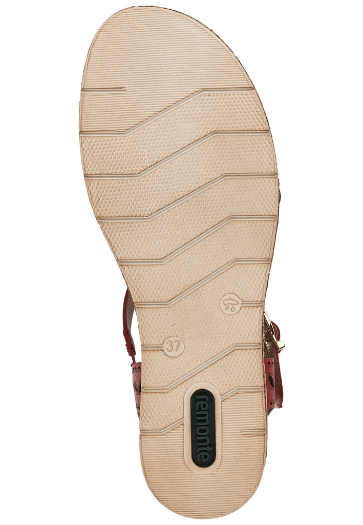 Remonte Sandalen Leder Rot