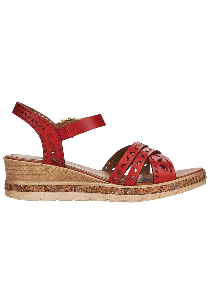 Remonte Sandalen Leder Rot