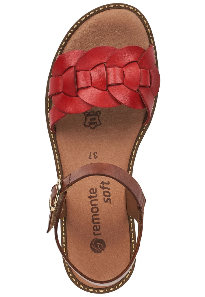 Remonte Sandalen Leder Rot