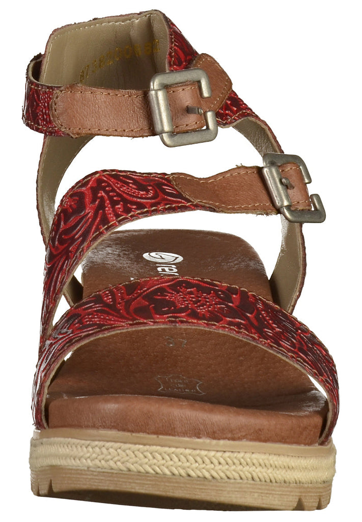 Remonte Sandalen Leder Rot