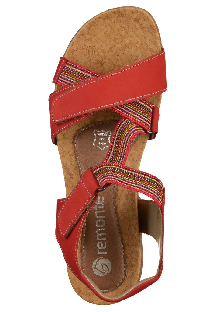 Remonte Sandalen Leder Rot