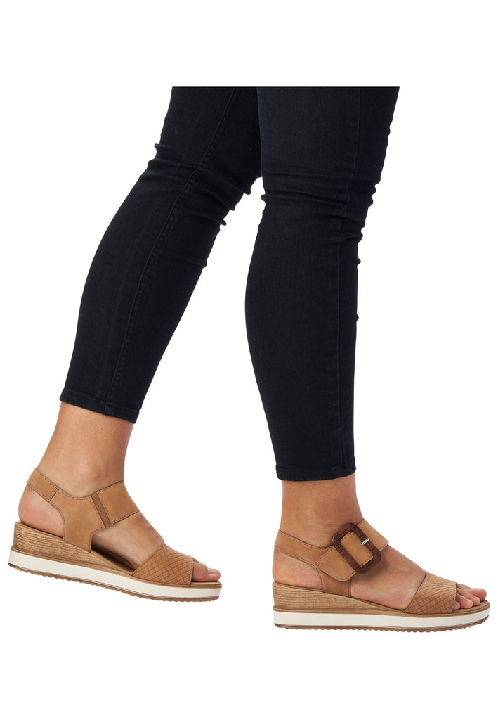Remonte Sandalen Leder Sand