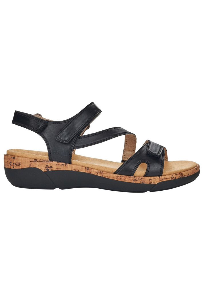 Remonte Sandalen Leder Schwarz