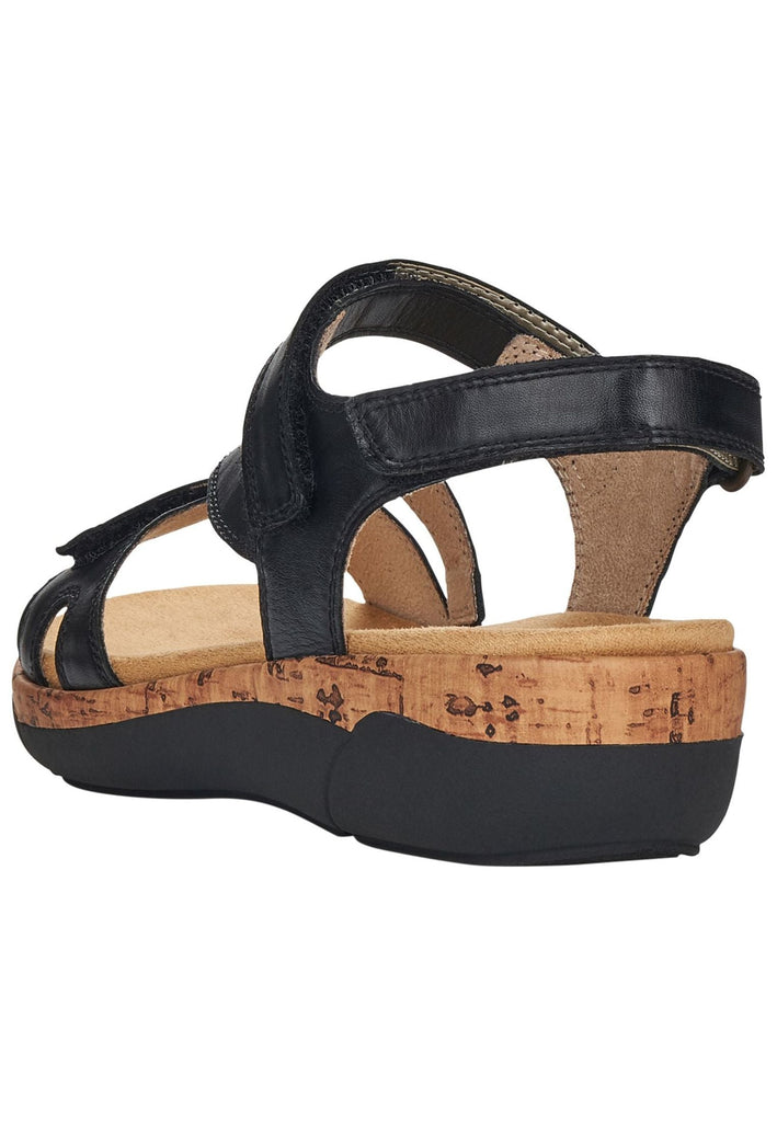 Remonte Sandalen Leder Schwarz