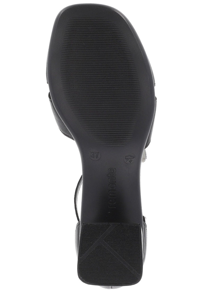 Remonte Sandalen Leder Schwarz