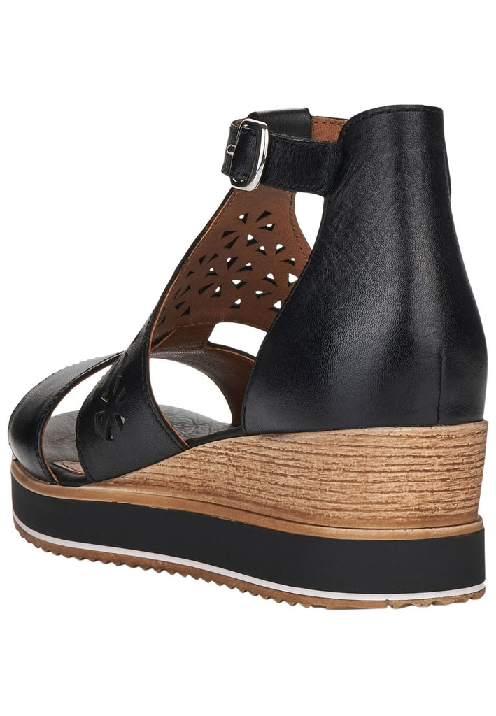 Remonte Sandalen Leder Schwarz