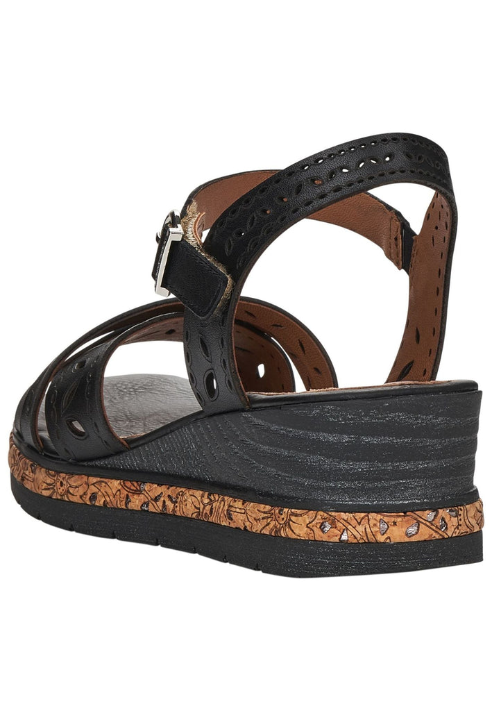 Remonte Sandalen Leder Schwarz