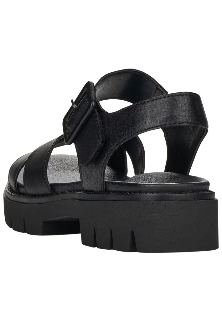 Remonte Sandalen Leder Schwarz
