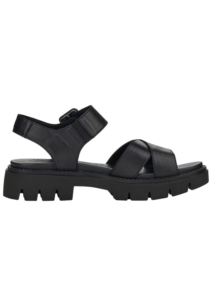 Remonte Sandalen Leder Schwarz