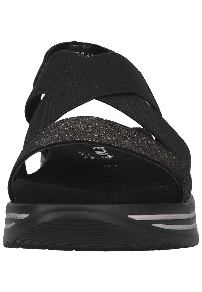 Remonte Sandalen Leder Schwarz