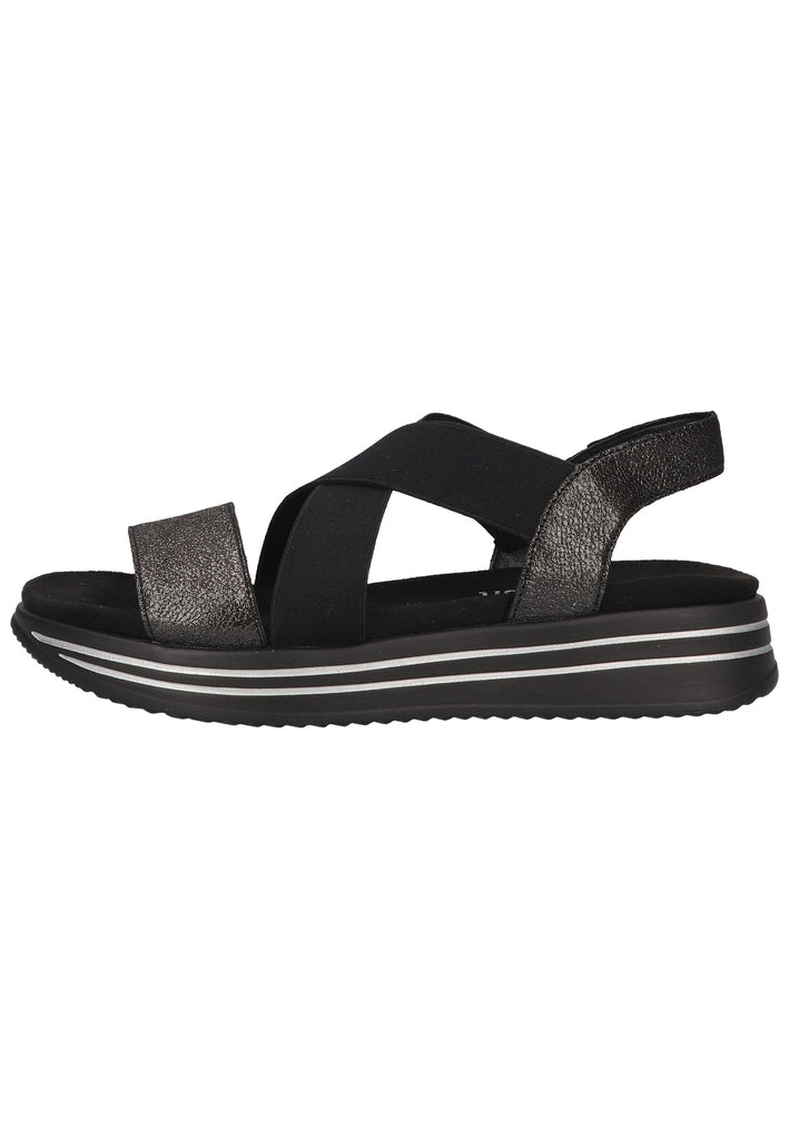 Remonte Sandalen Leder Schwarz