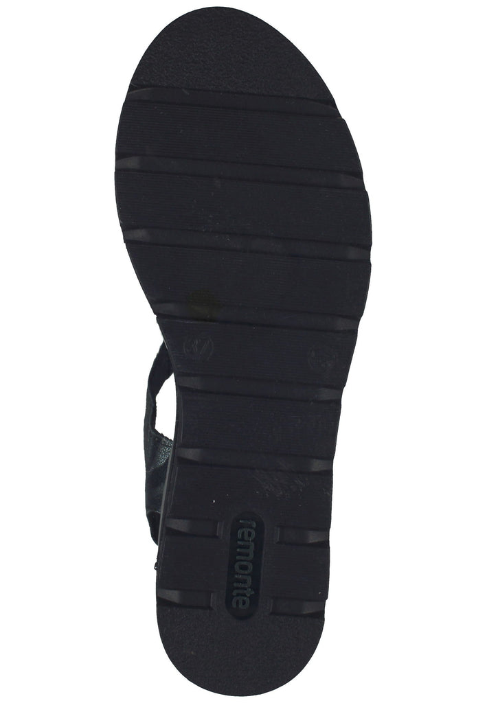 Remonte Sandalen Leder Schwarz