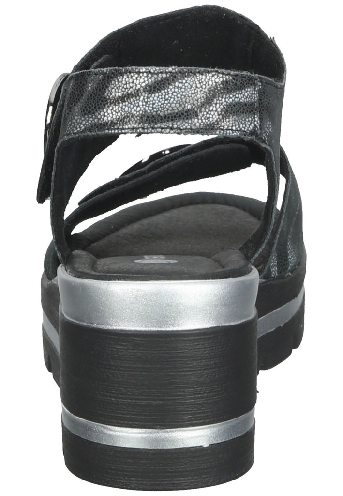 Remonte Sandalen Leder Schwarz