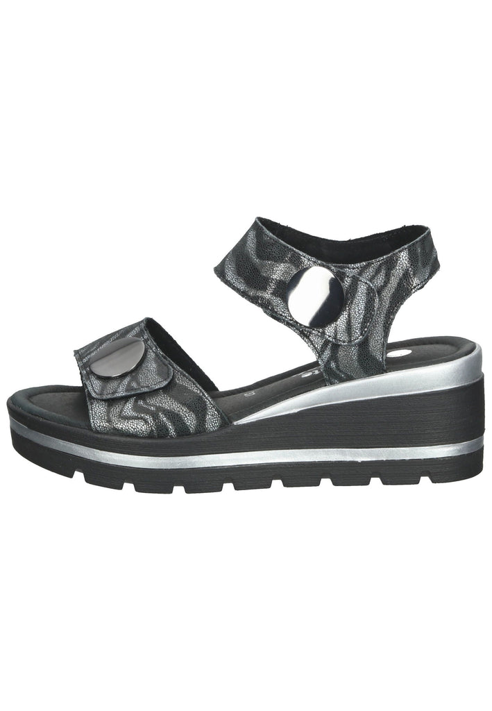 Remonte Sandalen Leder Schwarz