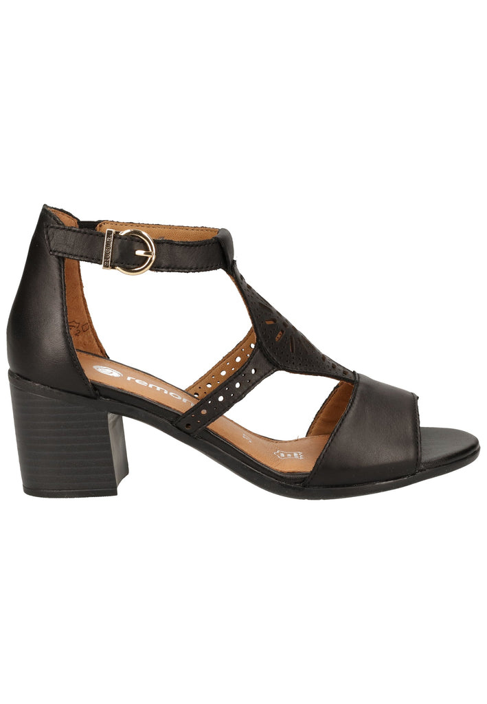 Remonte Sandalen Leder Schwarz