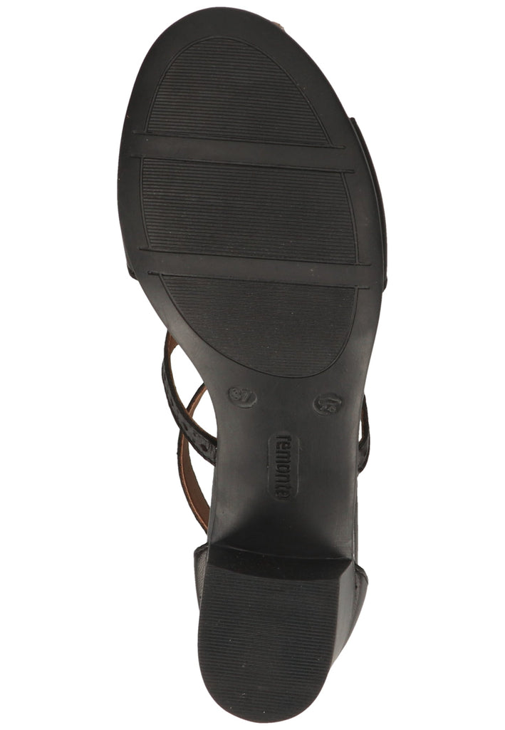 Remonte Sandalen Leder Schwarz
