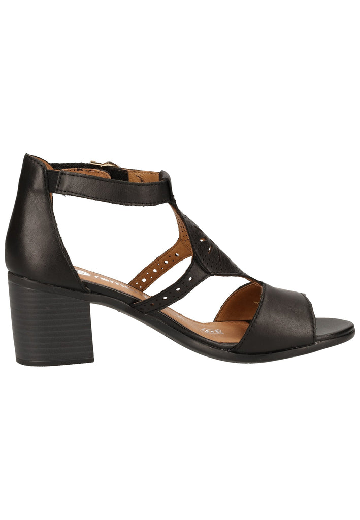Remonte Sandalen Leder Schwarz
