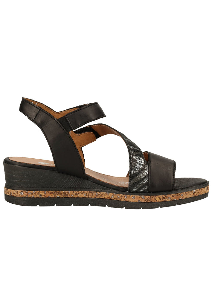 Remonte Sandalen Leder Schwarz
