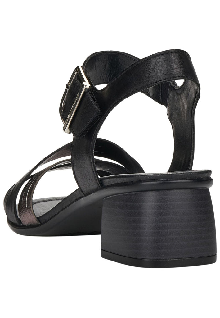 Remonte Sandalen Leder Schwarz/Silber