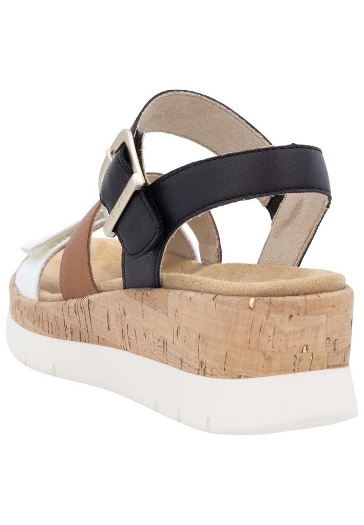 Remonte Sandalen Leder Schwarz/Weiß