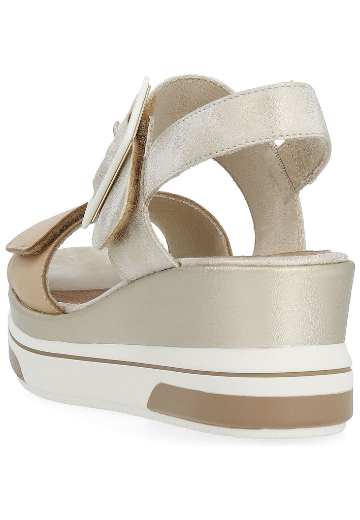 Remonte Sandalen Leder/Synthetik Beige/Braun