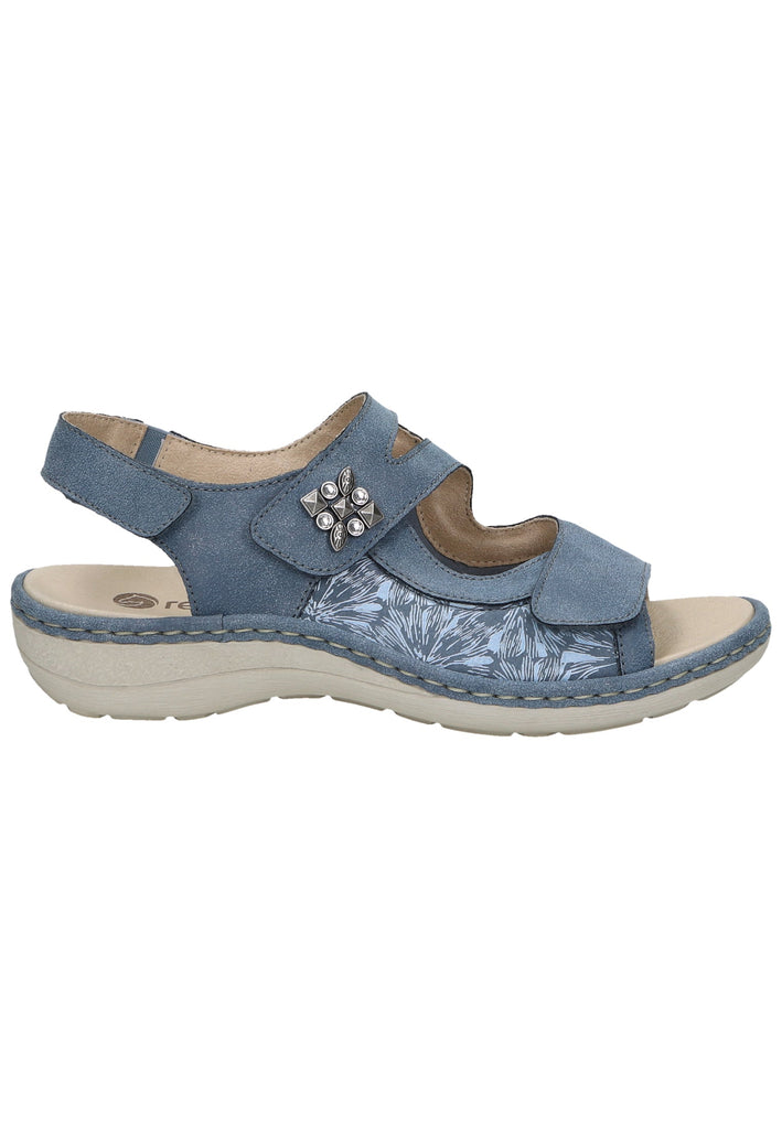 Remonte Sandalen Leder/Synthetik Blau/Weiß
