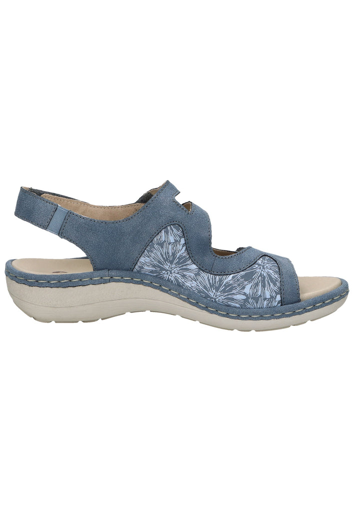 Remonte Sandalen Leder/Synthetik Blau/Weiß