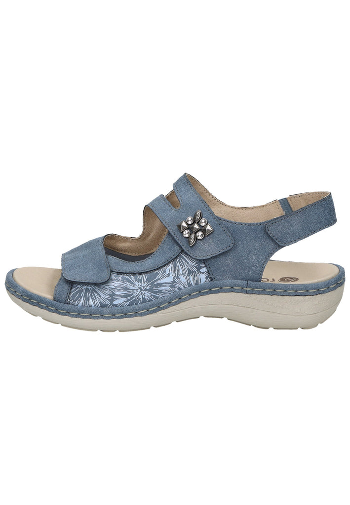 Remonte Sandalen Leder/Synthetik Blau/Weiß