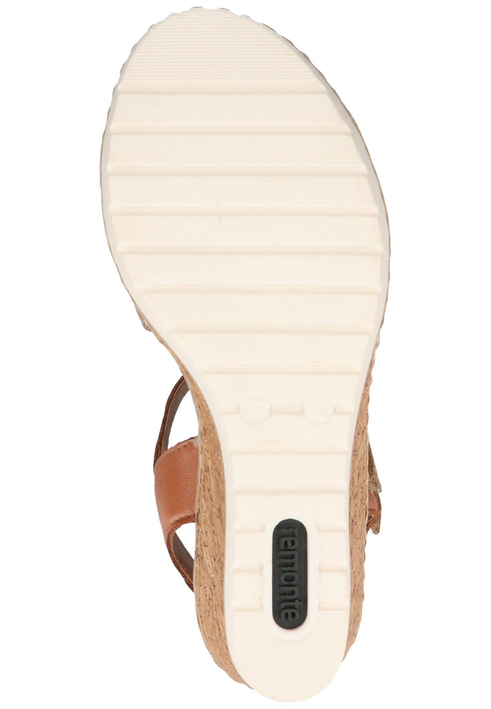 Remonte Sandalen Leder/Synthetik Braun/Weiß