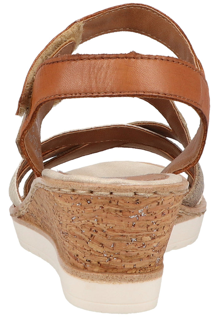 Remonte Sandalen Leder/Synthetik Braun/Weiß