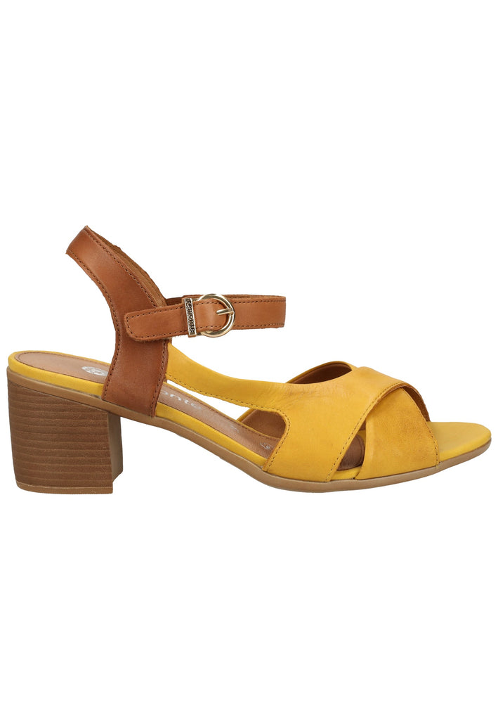 Remonte Sandalen Leder/Synthetik Gelb/Braun