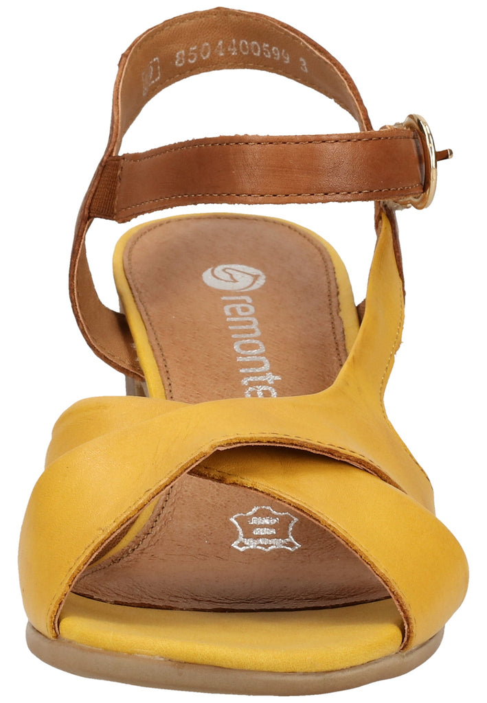 Remonte Sandalen Leder/Synthetik Gelb/Braun
