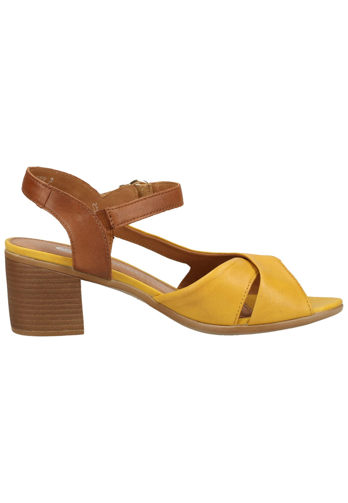 Remonte Sandalen Leder/Synthetik Gelb/Braun