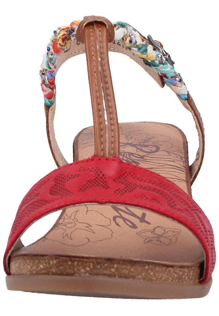 Remonte Sandalen Leder/Synthetik Rot/Braun