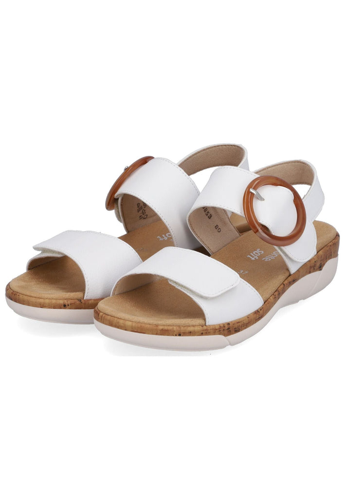 Remonte Sandalen Leder/Synthetik Weiß