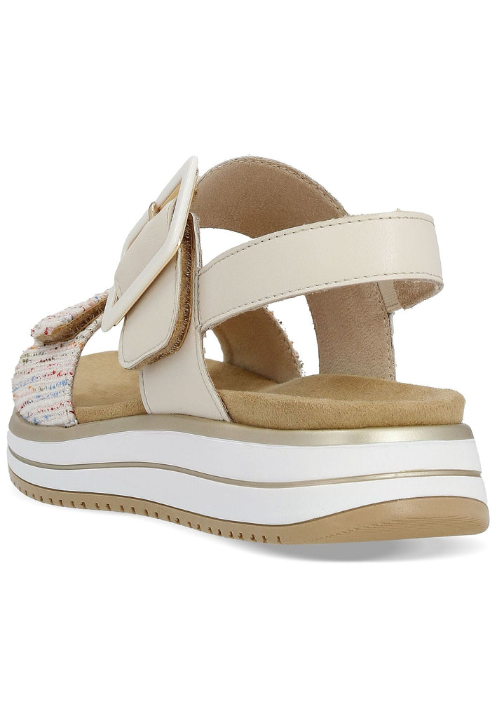 Remonte Sandalen Leder/Textil Hellbeige
