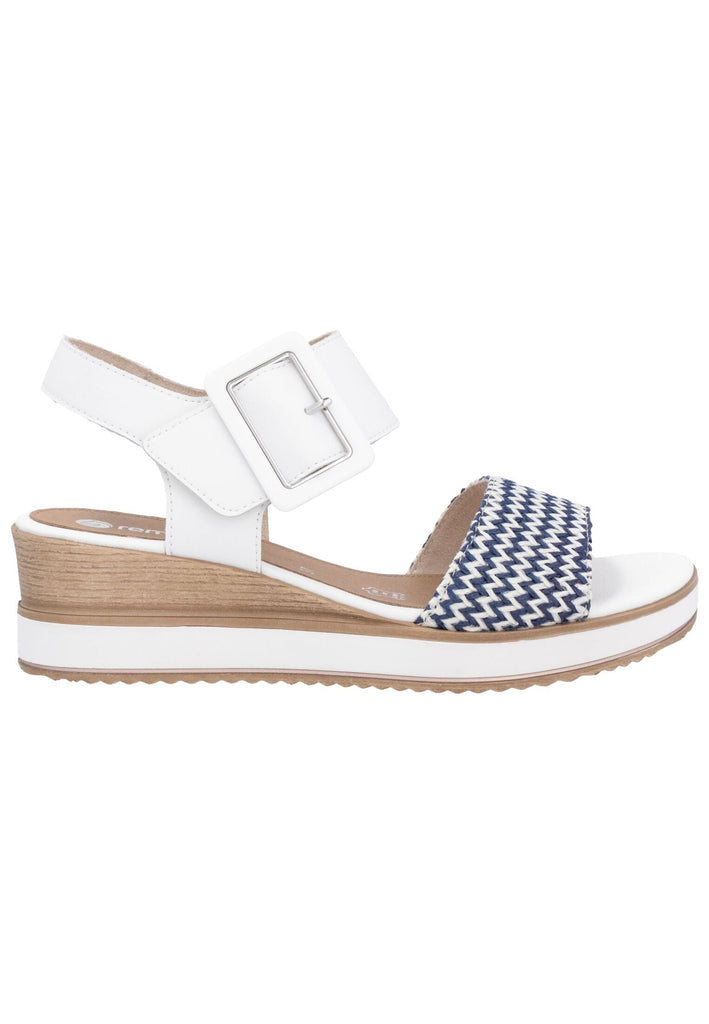 Remonte Sandalen Leder Weiß/Blau