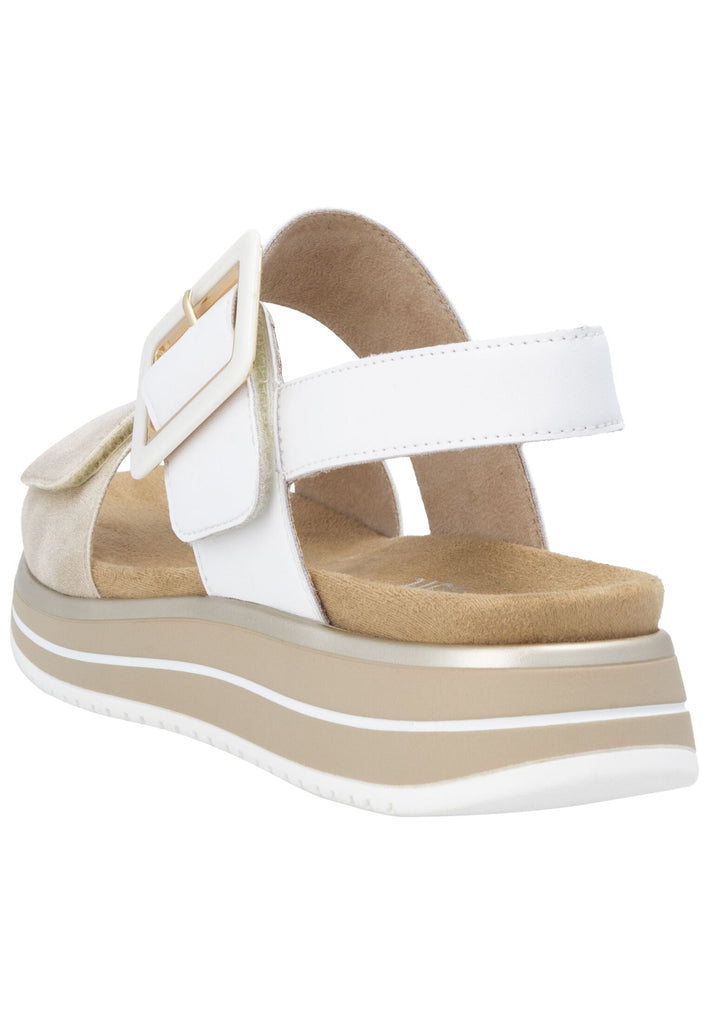 Remonte Sandalen Leder Weiß/Gold