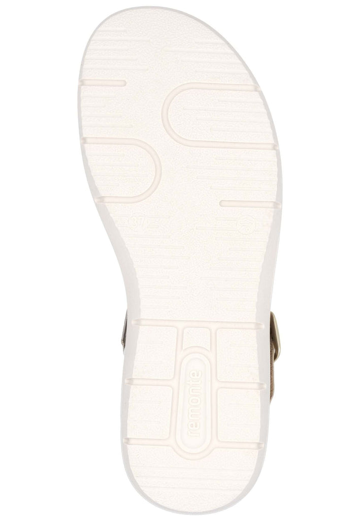 Remonte Sandalen Leder Weiß/Gold