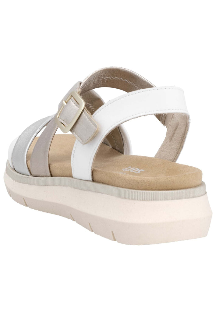 Remonte Sandalen Leder Weiß/Gold