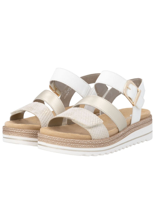 Remonte Sandalen Lederimitat Beige