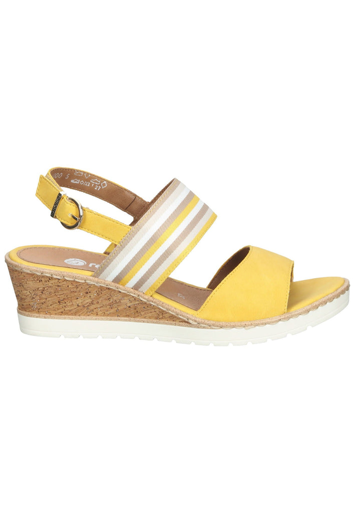 Remonte Sandalen Lederimitat Beige/Gelb