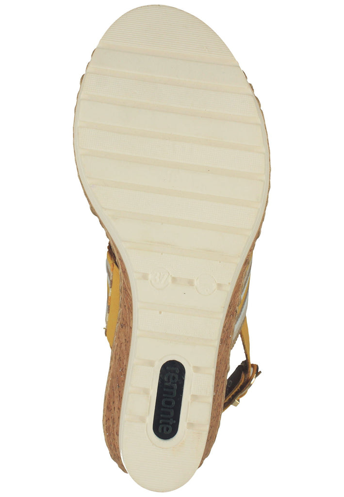 Remonte Sandalen Lederimitat Beige/Gelb