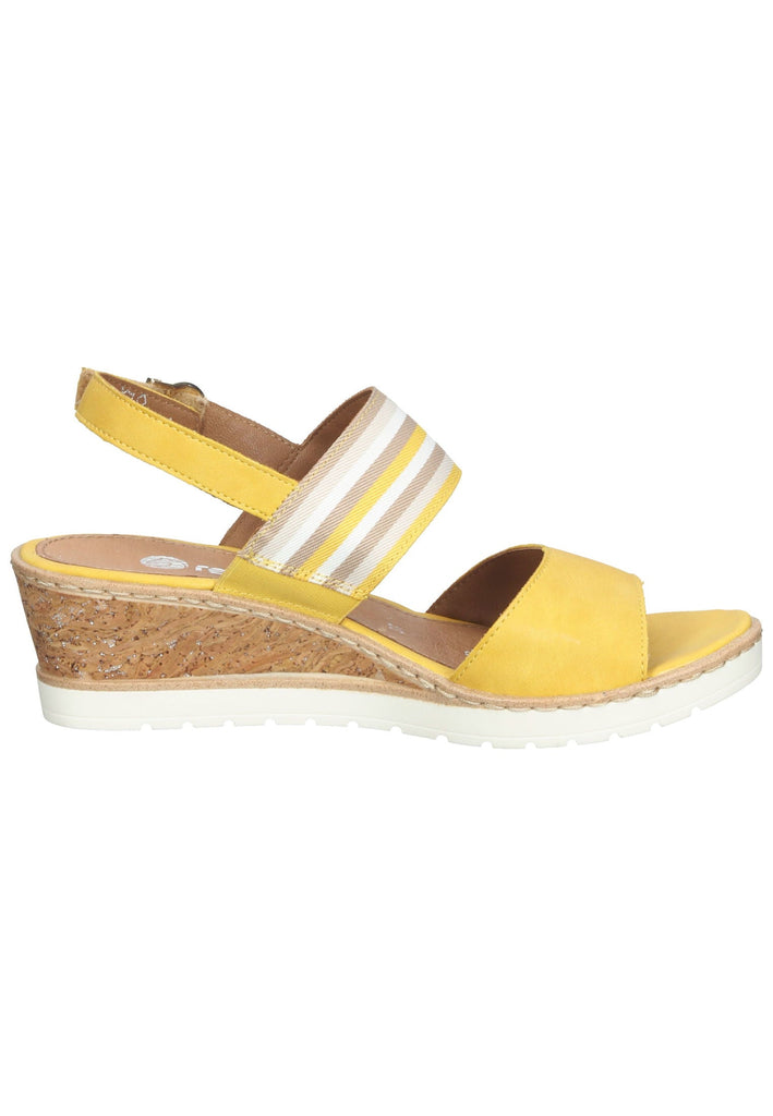 Remonte Sandalen Lederimitat Beige/Gelb