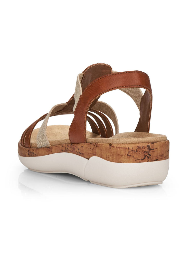 Remonte Sandalen Lederimitat Braun
