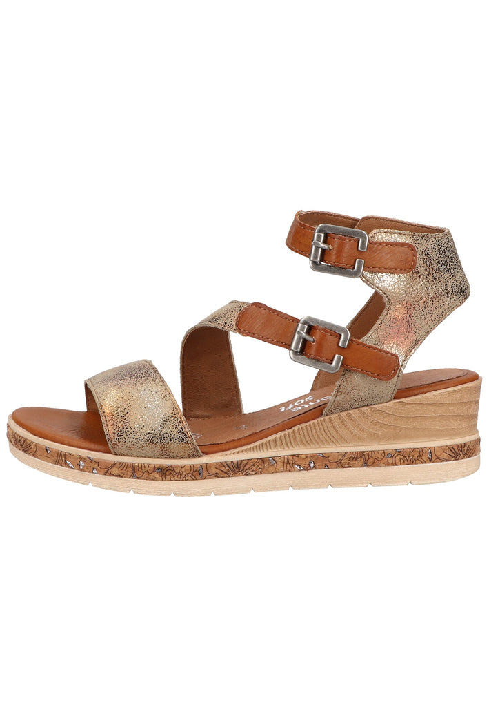 Remonte Sandalen Lederimitat Braun