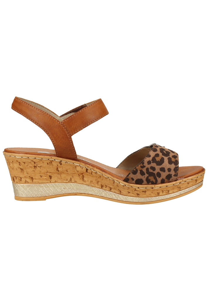 Remonte Sandalen Lederimitat Braun