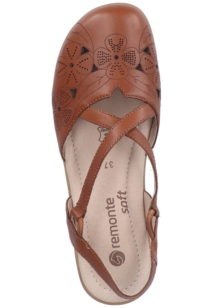 Remonte Sandalen Lederimitat Braun