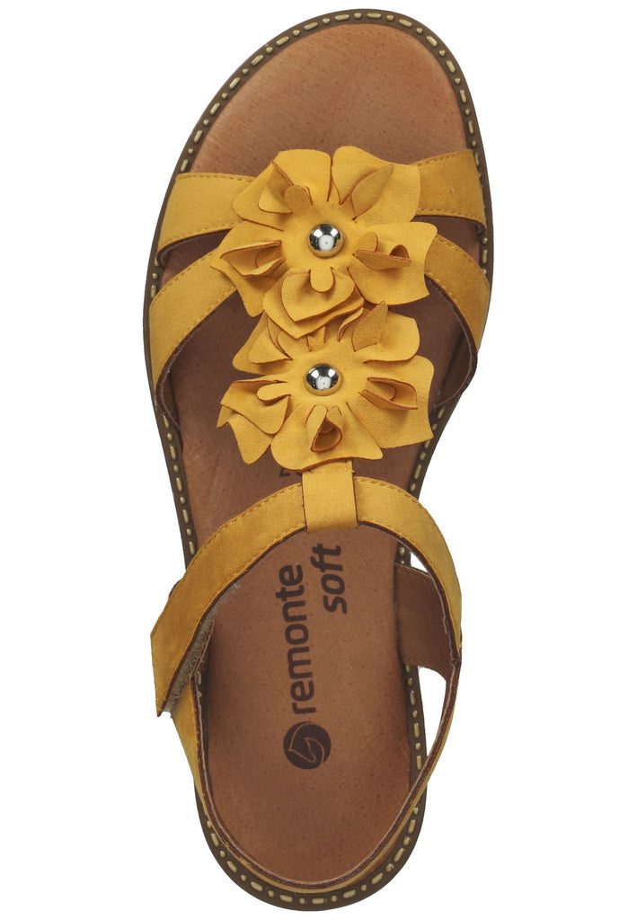 Remonte Sandalen Lederimitat Gelb